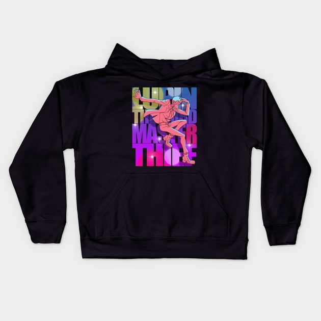 Lupin III - Jump! - Part II OP Variation Kids Hoodie by Loopawn